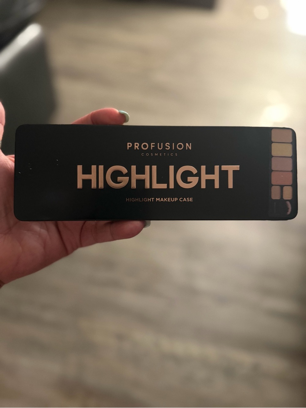 Profusion Cosmetics Highlight Palette - Champagne, Rose, and Warm Gold